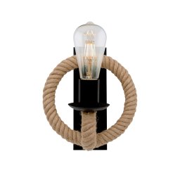 Aplica, Elmark, Rope, 1X E27, Neagra, 955Rope1W