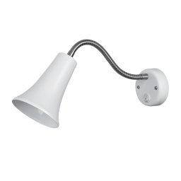 Aplica, Elmark, Sam, 1X E27, Alba‚, Cu, Intrerupator, L340Mm, 955Sam1W/Wh