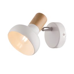 Aplica, Elmark, Alba, Addy, 1X E14, Alb/Lemn, 955Addy1W/Wh