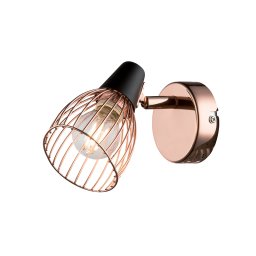 Aplica, Elmark, Ambix 1X E14, Negru/Cupru, 955Ambix1W