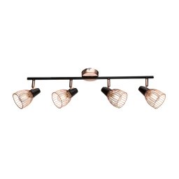 Lustra, Elmark, 4X E14, Ambix, Negru/Cupru, 955Ambix4