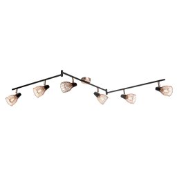 Lustra, Elmark, 6X E14, Ambix, Negru/Cupru, 955Ambix6