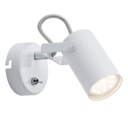 Aplica perete, Elmark, Izzy, Alb, 1X GU10, Cu, Intrerupator, 955Izzy1W/Wh