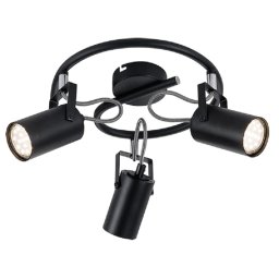 Lustra, Elmark, Izzy, Negru, 3X GU10, 955Izzy3/Bl