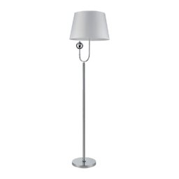 Lampadar, Elmark, Carmen, 1X E27, Alb/Crom, H1550Mm, 955Carmen1F