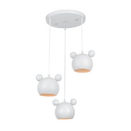 Lustra, Elmark, Camera, Copii, Mickey, 3X E14, Alba, 955Mickey3/Wh