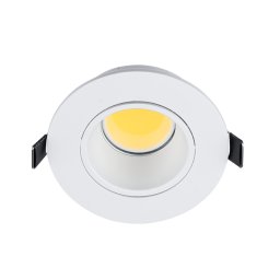 Spot, Elmark, Rotund, Plastic, Cu, LED, Cob, 7W, 2700-Lumina calda (3000K), Alb, 92R107Ww/W