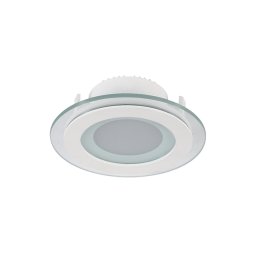 LED PANEL, De Sticla Rotund, 6W 2700K-3000K ALB Ф100MM, Elmark, 99LED639