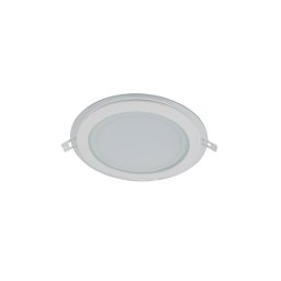 LED PANEL, De Sticla Rotund, 18W 4000K-4300K ALB Ф200MM, Elmark, 99LED640