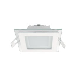 LED PANEL, De Sticla Patrat, 6W 2700K-3000K ALB 97MM/97MM, Elmark, 99LED643