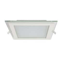 LED PANEL, De Sticla Patrat, 18W 4000K-4300K ALB 200MM/200MM, Elmark, 99LED644
