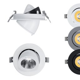 Spot, Elmark, Sky, Tl190, Cob, 30W, 220-240V, Lumina rece (6400K), 24°, Grey, 93Tlom190Cw/Gr