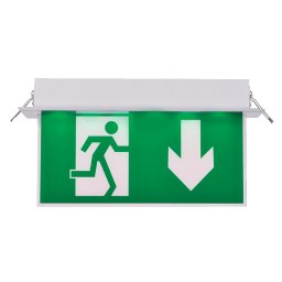 AL3116 Lampa Exit sageata In Jos, / Plastic, Elmark, 9AL3116