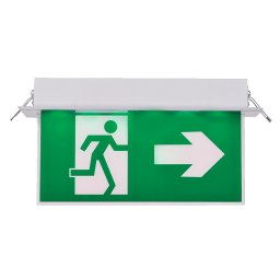 AL3117 Lampa Exit sageata In Lateral / Plastic, Elmark, 9AL3117