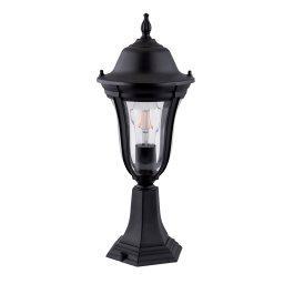Lampadar Gradina, MARK STAND 1XE27 NEGRU H490mm, Elmark, 96204MF/BK