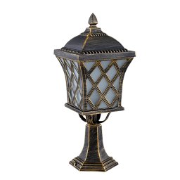Lampadar Gradina, JOSH STAND 1XE27 ANTIQUE BRASS H460mm, Elmark, 96404MF/AB