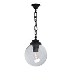 Lampadar Gradina, GLOBE 250 1XE27 IP55 NEGRU, Elmark, 96G250P/BL