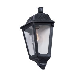 Lampa perete,/LAMPADAR LED IESSE 1XE27 IP55 NEGRU, Elmark, 96IESSEWL/BL