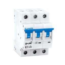 Siguranta electrica automata Elmark MCB C63N 2A 3P 6kA Curba C 41302C
