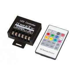 Controller, RF Pentru, Benzi LED RGB, 240W, 20A, 12-24V DC, Ultralux, RGBRFC20