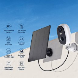 Camera video TUYA Smart WI-FI HD 1920x1080 (2MP) alimentat cu panou solar IP66, 195047