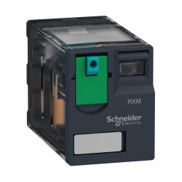 Releu Conectabil Miniatura - Zelio Rxm - 2 C/O - 24 V C.C. - 12 A, Schneider, RXM2AB1BD