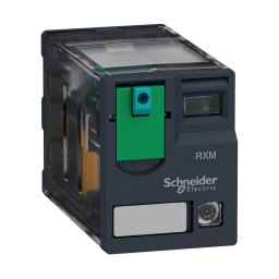 Releu Conectabil Miniatura - Zelio Rxm - 2 C/O - 24 V C.C. - 12 A - Cu Led, Schneider, RXM2AB2BD