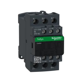 TeSys Deca contactor 3P(3 NO) - AC-3 - = 440 V 38 A bobina 24 V DC Schneider LC1D38BL