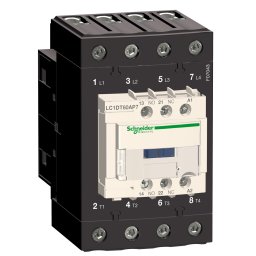 TeSys Deca contactor 4P(4 NO) - c.a.-1 - = 440 V 60 A bobina 230 V C.A 50/60Hz Schneider LC1DT60AP7