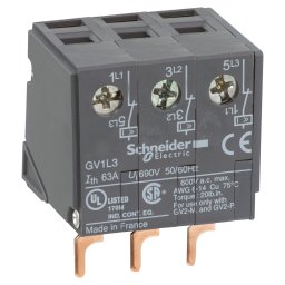 Bloc Limitator Curent 63 A Aditional - Pentru Disjunctor Motor Gv2 - Superior Schneider GV1L3