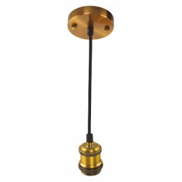 Pendul, Horoz, Tesla, Auriu, 1M, 1XE27, Max 60W, 021-003-0001