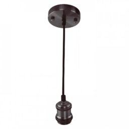 Pendul, Horoz, Tesla, Negru, Perlat, 1M, 1XE27, Max 60W, 021-003-0001