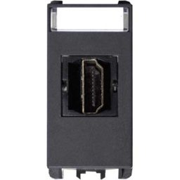 Priza HDMI - nea cu adaptor 19 poli F/F 1 mod antracit