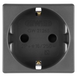 Priza Schuko Gewiss System 2P+E 16A Negru GW21265