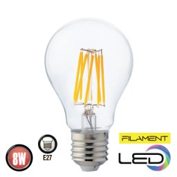 BEC FILAMENT LED 8W 2700K E27 220-240V FILAMENT GLOBE-8 HOROZ 001-015-0008-010