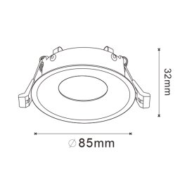 Spot, Horoz, Negru, 220-240V, Karanfil-R, 015-022-0050-020