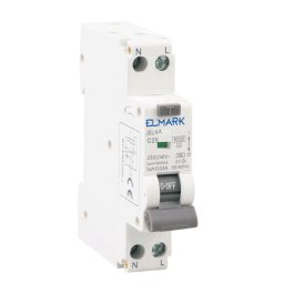 Intrerupator Diferential, 1P+N, Curba C, Tip A, RCBO, JEL9A 6kA, 20A, 30mA - Elmark, 40503A