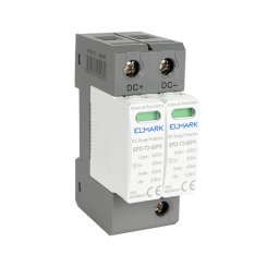 Descarcator T2 2P SPD DC 600V 40kA curent continuu pentru sisteme fotovotaice