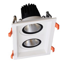 Spot LED, Dublu, Mobil, 2X15W, 230V, 4000K, Alb