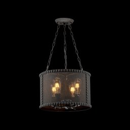 Candelabru Carter 4xE27 Negru D370mm Elmark 955CARTER4R