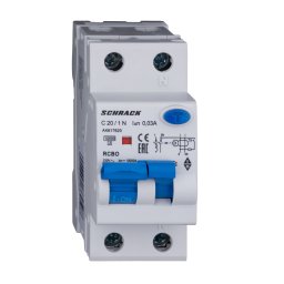 Intrerupator, automat, diferential, Schrack, AMPARO, Tip A, Bipolar, 1P+N, Curba C, 20A, 30mA, 10kA