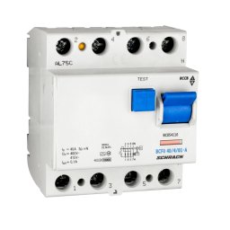Intrerupator, diferential, Schrack, Tip A, Tetrapolar, 4P, 40A, 100mA, 10kA