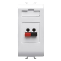 Priza, audio, si, video, Gewiss, Chorus, priza, difuzor, 1, modul, alb, lucios, GW10458