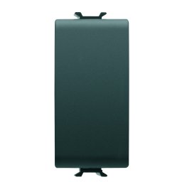 Buton, cu, revenire, 1P, 250V, NO, 16A, neutru, 1, modul, negru, satinat, Gewiss, Chorus, GW12131