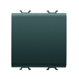 Buton, cu, revenire, 1P, 250V, NO, 16A, neutru, 2, module, negru, satinat, Gewiss, Chorus, GW12171