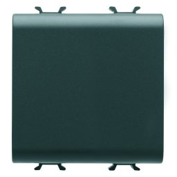 Modul, de, blansare, 2, module, satinat, negru, Gewiss Chorus GW12198