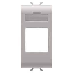 Adaptor, conectori, date, carcasa, tip, AMP, mufa, trapezoidala, 1, modul, bej, satinat, natural, Gewiss, Chorus, GW13431