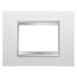 Placa, Lux, Gewiss, Chorus, in, tehnopolimer, 3, module, alb, GW16203TB