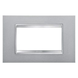 Placa, Lux, Gewiss, Chorus, in, tehnopolimer, vopsit, 4, module, titan, GW16204VT