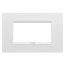 Placa, de, lux, in, technopolymer, 4, module, alb, monocrom, Gewiss, Chorus, GW16204YB